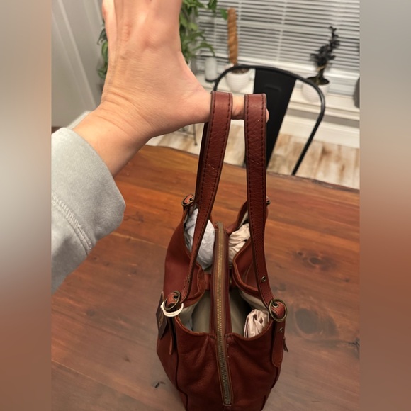 America Leather CO Cameron Triple Entry Shoulder bag in Cordovan Smooth Leather. - Picture 5 of 9